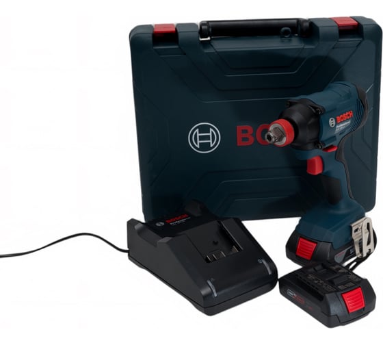 Аккумуляторный гайковерт Bosch GDX 180-LI, 2x2.0 Ач 06019G5223
