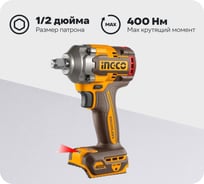 Аккумуляторный ударный гайковерт INGCO BL 20В 400Hm 1/2 SUPER INDUSTRIAL CIWLI2040