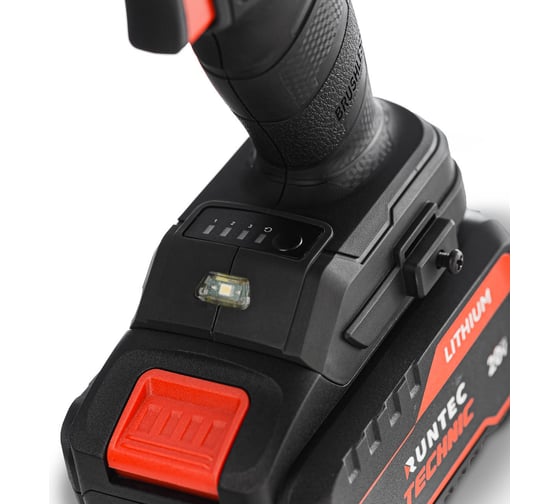 Гайковерт ударный аккумуляторный RUNTEC TECHNIC 3/4, 20В, 2x6Ач, 1400Нм RT-IW1400T