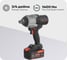 Гайковерт ударный аккумуляторный RUNTEC TECHNIC 3/4, 20В, 2x6Ач, 1400Нм RT-IW1400T 1