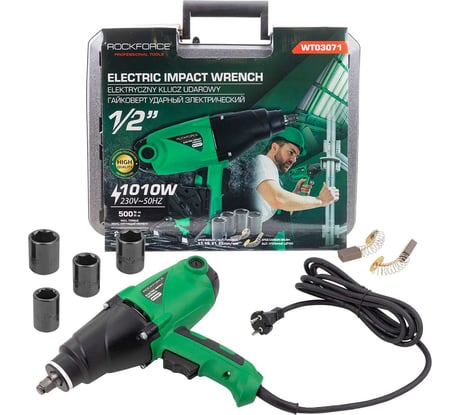Гайковерт ударный электрический Rockforce 1010W RF-WT03071(60035)