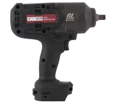 Гайковерт ударный аккумуляторный бесщёточный Thorvik BBIW121700DNB 1/2DR, 21В, 1700 Нм, (без АКБ и З/У) 053913
