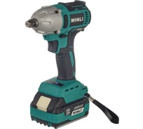 Аккумуляторный бесщеточный ударный гайковёрт MINLI 1/2 350N.m Li-ion 18Vx2 DC802-4.0A