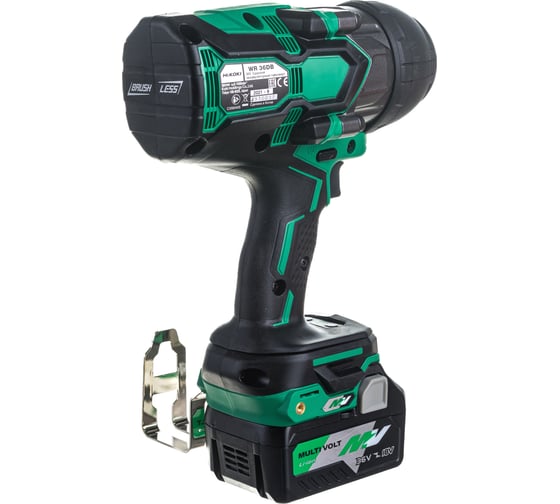 Аккумуляторный ударный гайковерт Hikoki WR36DB BL 1130Нм, 36В 2х2.5Ач WR36DBRGZ