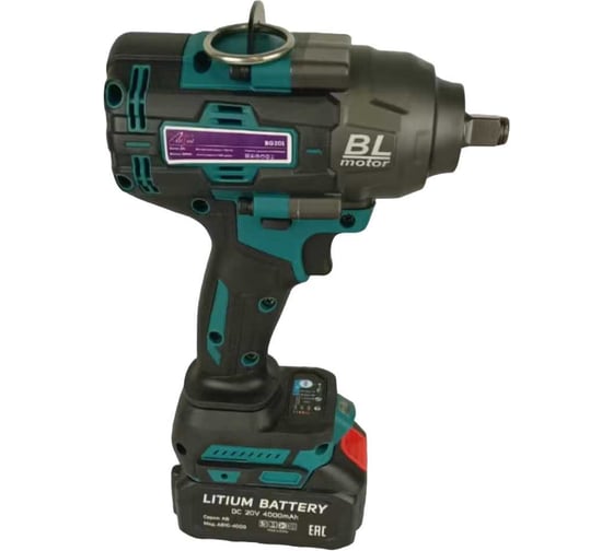 Гайковерт аккумуляторный ударный AktiTool BG201 (1000 Н*м, 20 В, 2 Li-ion аккум. 4000 mAh) 101305