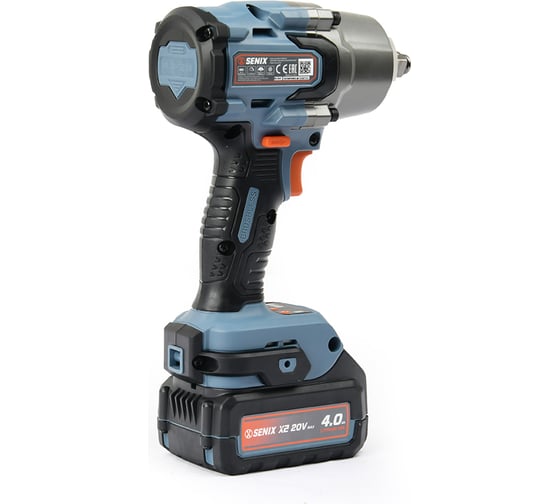 Гайковерт ударный аккумуляторный SENIX X2 20V, 750Нм, 0-2300 об/мин., PDWX2-M7-EU-0