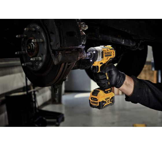 Аккумуляторный гайковерт DEWALT DCF901P1G, 12 В, 340 Нм, 3250 уд/мин, с АКБ 5 Ач и ЗУ, в чехле DCF901P1G-QW