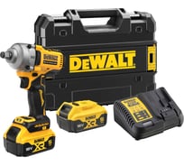 Аккумуляторный гайковерт DEWALT DCF891P2T, 18 В, 1084 Нм, 3250 уд/мин, с 2 АКБ 5 Ач и ЗУ, в кейсе TSTAK DCF891P2T-QW