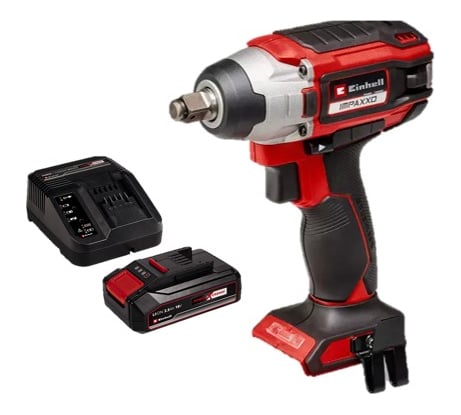 Гайковерт ударный аккумуляторный Einhell PXC Impaxxo 18/230, 18 В, BL, 230 Нм, 1/2" + 1 акк. 2.5 Ач + ЗУ 4510080SET