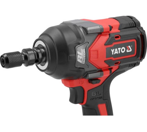 Аккумуляторный бесщеточный ударный гайковерт YATO 18 В, 1/2", 1000 Нм YT-828071