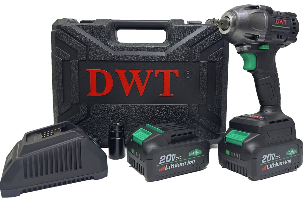 Бесщеточный аккумуляторный ударный гайковерт DWT ABWP-20 HDN-4C2 BMC ...