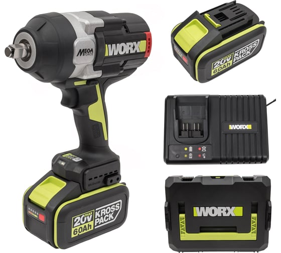 Аккумуляторный ударный гайковерт WORX Professional WU272