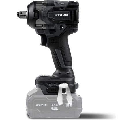 Гайковерт ударный аккумуляторный Ставр 1/2, 650 Нм, BL двиг, 18V UNI-M, 650Нм, Stavr SWI 18BL-650V, 3 режима, срыв 850 Нм 9022300050