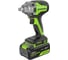 Гайковерт ударный GreenWorks GD24IW400, 24V, б/щет, 0-2800об/мин, 4000уд/мин, 1/2'', 400Нм, 1x4Ач, ЗУ, коробка 3802907VUB 2