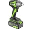 Гайковерт ударный GreenWorks GD24IW400, 24V, б/щет, 0-2800об/мин, 4000уд/мин, 1/2'', 400Нм, 1x4Ач, ЗУ, коробка 3802907VUB 4