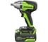 Гайковерт ударный GreenWorks GD24IW400, 24V, б/щет, 0-2800об/мин, 4000уд/мин, 1/2'', 400Нм, 1x4Ач, ЗУ, коробка 3802907VUB 5