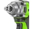 Гайковерт ударный GreenWorks GD24IW400, 24V, б/щет, 0-2800об/мин, 4000уд/мин, 1/2'', 400Нм, 1x4Ач, ЗУ, коробка 3802907VUB 9