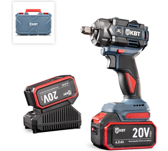 Гайковерт ударный КВТ WB-20-500 серия ПРОФИ аккумуляторный бесщеточный 102594 1