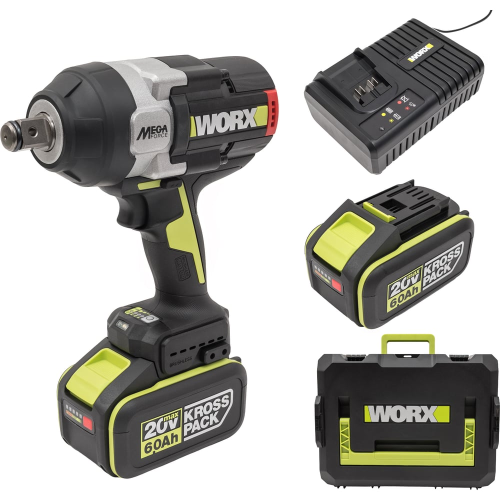 АккумуляторныйударныйгайковертWORXProfessionalWU273.2