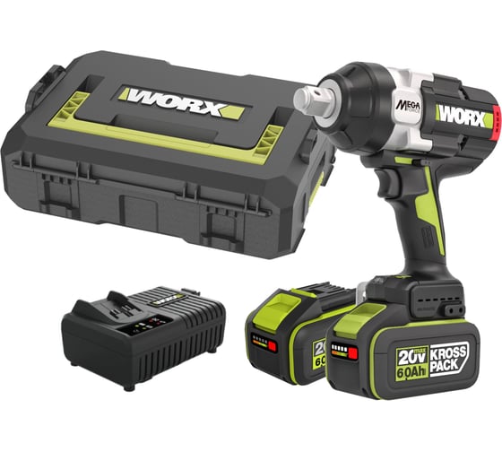 Аккумуляторный ударный гайковерт WORX Professional WU273.2 1