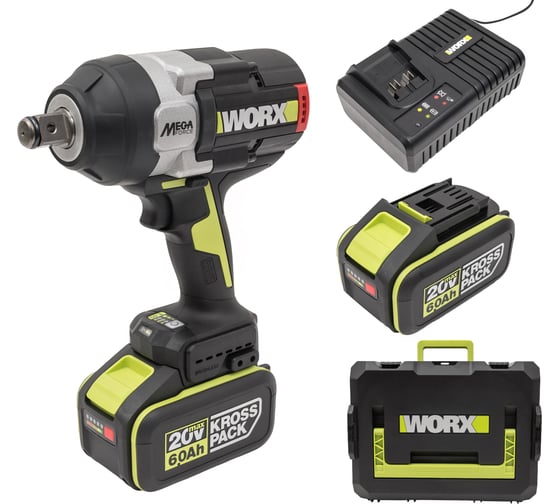 Аккумуляторный ударный гайковерт WORX Professional WU273.2