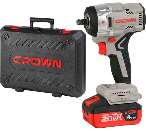 Гайковерт ударный аккумуляторный BL Crown CT22062HX-4 BMC 1