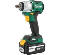 Гайковерт аккумуляторный бесщеточный ударный SATA 220 Нм. SC51073
