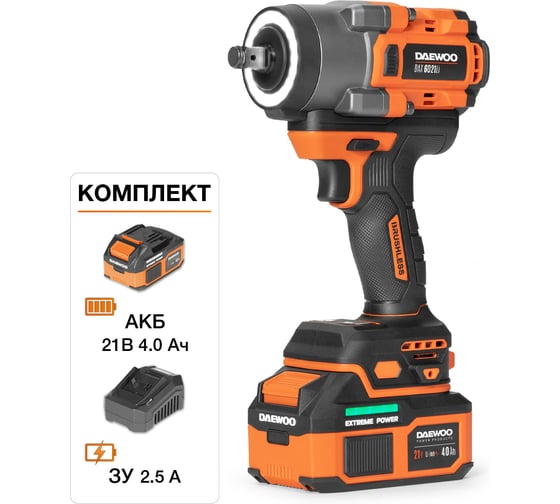 Винтоверт ударный аккумуляторный DAEWOO DAX 6021Li SET