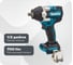 Гайковерт ударный аккумуляторный Makita LXT BL 18В, 1/2", 700Нм,(1x5Ач, з/у), кейс, крючок DTW700RT1J 5