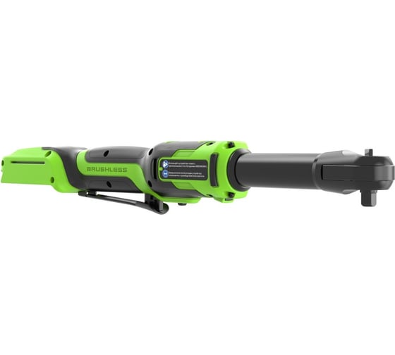 Гайковерт-трещотка аккумуляторный GreenWorks GD24RWX удлиненная, 24В, б/щет, 0-250 об/мин, 1/2DR, 80Нм, 170 мм, без АКБ и ЗУ 3803907