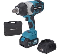 Аккумуляторный гайковерт бесщеточный ударный Profipower DTD-18B ( Li-ion-1шт, 4.0Ач, 0-2200 уд/мин, 3/4, 1300Нм,в кейсе) E0123
