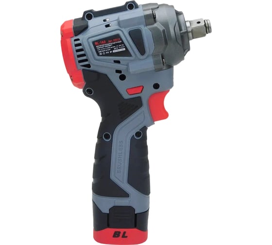Аккумуляторный бесщеточный ударный гайковерт Profipower BL-163 (16В, 260Нм, Li-ion 2шт, 2.0Ач, ударные головки 17,19,21, З/У,в кейсе) E0212