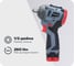 Аккумуляторный бесщеточный ударный гайковерт Profipower BL-163 (16В, 260Нм, Li-ion 2шт, 2.0Ач, ударные головки 17,19,21, З/У,в кейсе) E0212 1