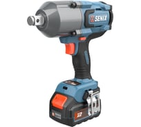 Импульсный гайковерт SENIX X2 20В 1/2'', 1350 Нм, акб 8Ач, зу 6А PDWX2-M4-EU