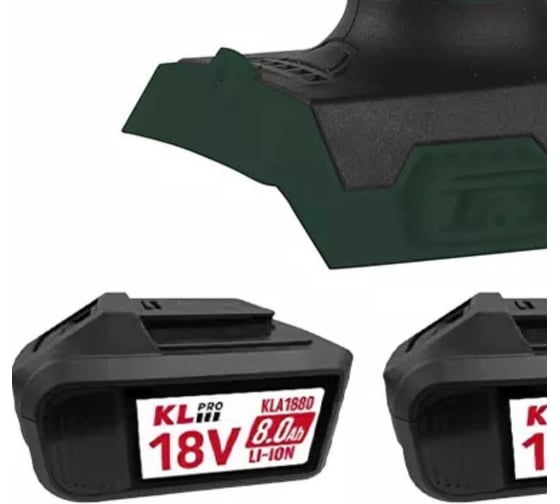 Профессиональный бесщеточный гайковерт аккумуляторный KLPRO 18В, Li-ion-2шт, 8.0Ач, 800Нм, 2 скорости, подсветка, З/У,в кейсе 20234 KLSS18BHX-80