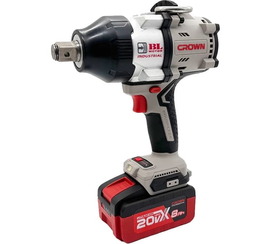 Гайковерт ударный аккумуляторный CROWN BL CT22056HX-8SC4 BMC