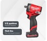 Аккумуляторный гайковерт Milwaukee M12 FCIWF12G3-502X 4933493455