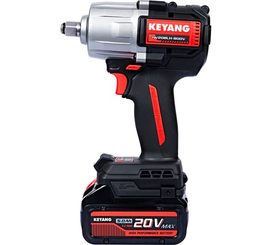 Аккумуляторный ударный гайковерт KEYANG IW20BLH-800V (Set)