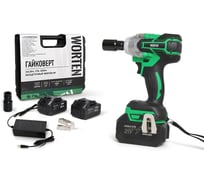 Гайковерт бесщеточный WORTEN 2x4.0Ач, 21В, 400Нм IM КА-90000590