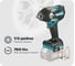 Ударный аккумуляторный гайковерт Makita XGT BL 40В без аккумулятора и ЗУ TW007GZ 1