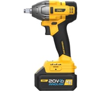 Гайковерт ударный аккумуляторный DELI 320Нм DC230 (2АКБ + ЗУ, 20В х 4Ач, 3000 уд/мин, сумка) 162794