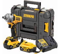 Аккумуляторный гайковерт Dewalt DCF891P2LRT, 18 В, 1084 Нм, 3250 уд/мин, с 2 АКБ 5 Ач и ЗУ, в кейсе TSTAK DCF891P2LRT-QW