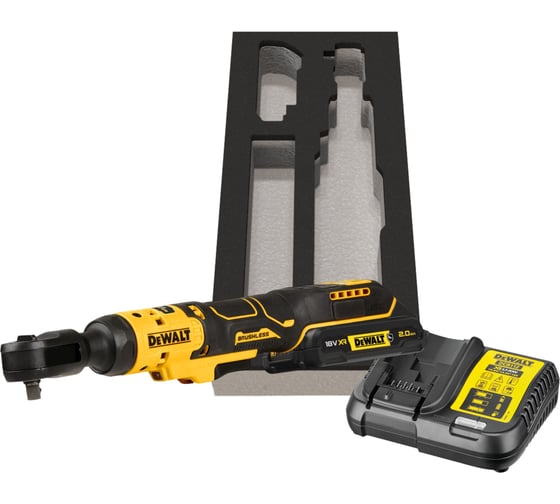 Аккумуляторный угловой гайковерт Dewalt DCF513D1G, 18 В, 95 Нм, 250 об/мин, с АКБ 2 Ач и ЗУ, в чехле DCF513D1G-QW