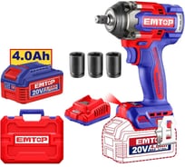 Гайковерт ударный аккумуляторный EMTOP ECIWL2050