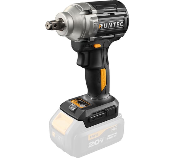 Гайковерт ударный аккумуляторный RUNTEC PRO 1/2, 20В, 500Нм RT-IW500W 1