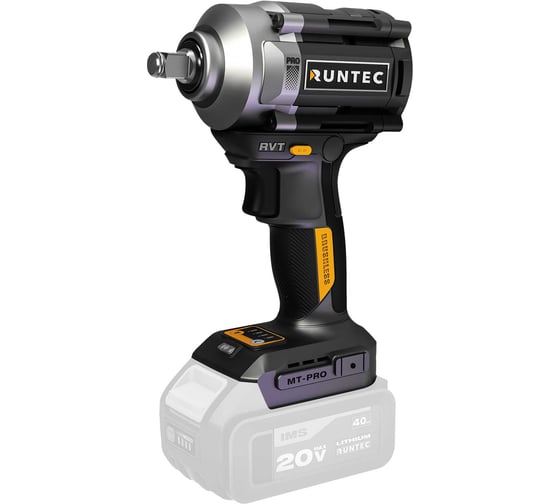 Гайковерт ударный RUNTEC PRO аккумуляторный 1/2, 20В, 750Нм RT-IW750W 1