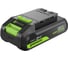 Гайковерт-трещотка аккумуляторная GreenWorks GD24RW, 24V,б/щет,0-250об/мин, 1/2, 80Нм, 70 мм,1x2Ач,ЗУ, сумка, коробка 3804007VUA 12
