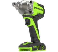 Гайковерт ударный аккумуляторный Greenworks IW5500, 24V, б/щет, 1/2'', 500Нм, 3 режима, 1х4Ач,ЗУ,кор () 3805007VUB