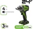 Гайковерт ударный аккумуляторный Greenworks IW5500, 24V, б/щет, 1/2'', 500Нм, 3 режима, 1х4Ач,ЗУ,кор () 3805007VUB 15