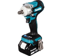 Гайковерт аккумуляторный ударный Makita б\щ,18В, Li-ion, 0-1800\2600\3400\4000у\м, 330Нм, квадр1\2, 1.5кг, кор, подсв, М10-М20, 2x5.0Ач, з/у, Makpac DTW300RT